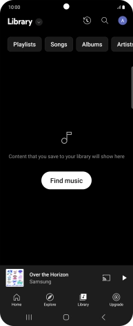 Press the drop down list. Press the drop down list.