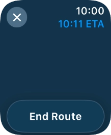 Press End Route. Press End Route.
