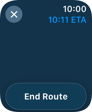 Press End Route. Press End Route.