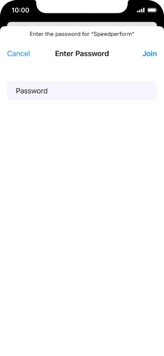 Key in the password for the Wi-Fi network and press Join. Key in the password for the Wi-Fi network and press Join.
