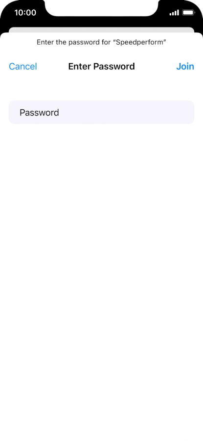 Key in the password for the Wi-Fi network and press Join. Key in the password for the Wi-Fi network and press Join.