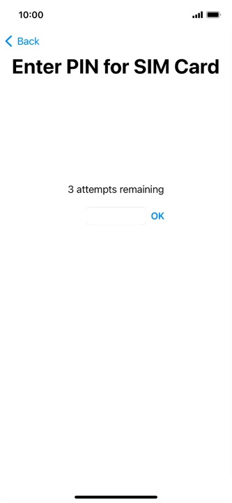 If your SIM is locked, key in your PIN and press OK. If your SIM is locked, key in your PIN and press OK.