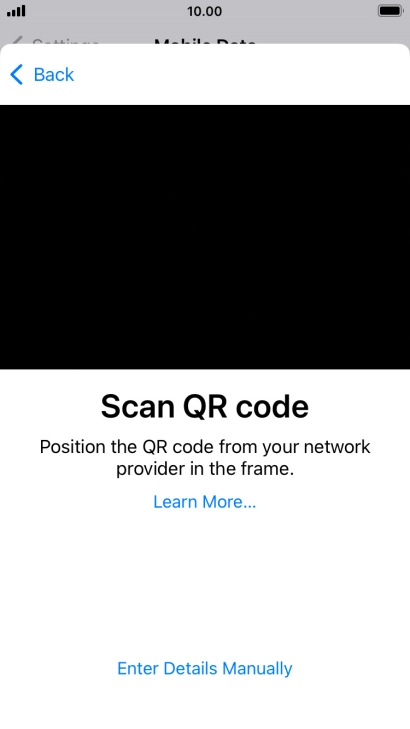 Place the QR code you've received inside the phone camera frame to scan the code. Place the QR code you've received inside the phone camera frame to scan the code.