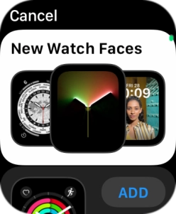 Turn the Digital Crown to see the different watch faces. Turn the Digital Crown to see the different watch faces.
