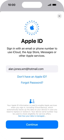 Press Continue. Press Continue.