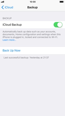Press Back Up Now and wait while the phone memory is backed up. Press Back Up Now and wait while the phone memory is backed up.