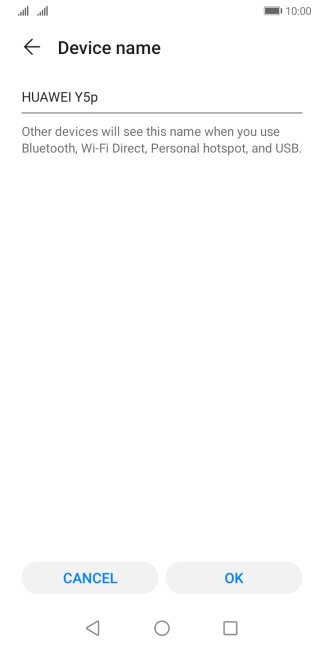 Key in the required Wi-Fi hotspot name and press OK. Key in the required Wi-Fi hotspot name and press OK.