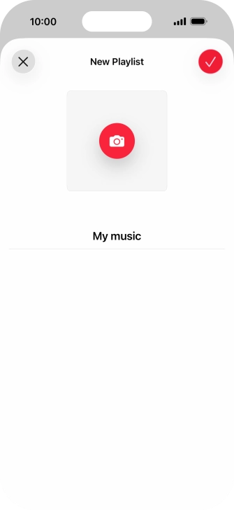 Press the confirm icon. Press the confirm icon.