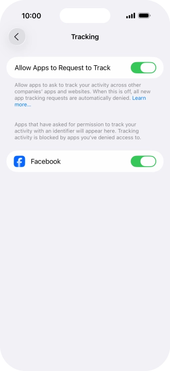 Press the indicator next to Press the indicator next to