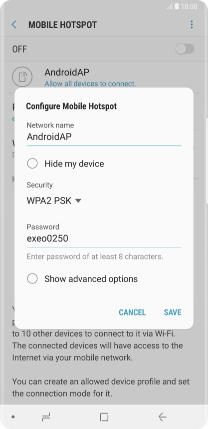 Press the field below Press the field below