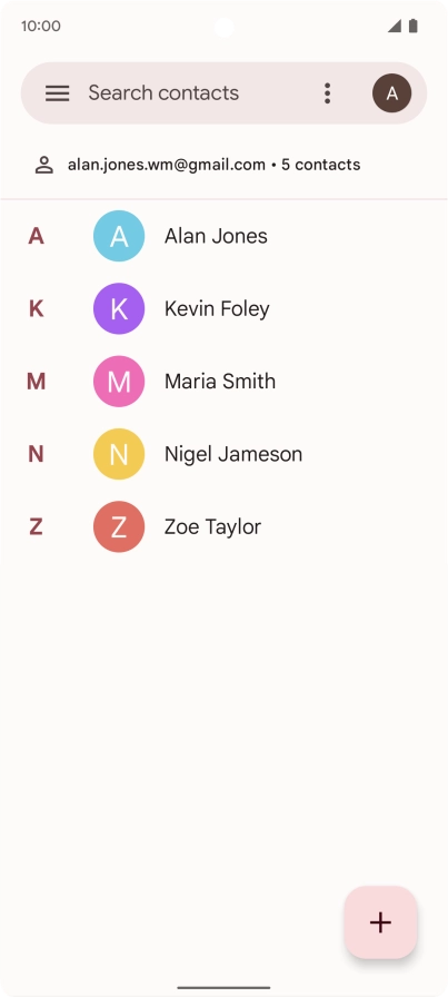 Press the menu icon. Press the menu icon.