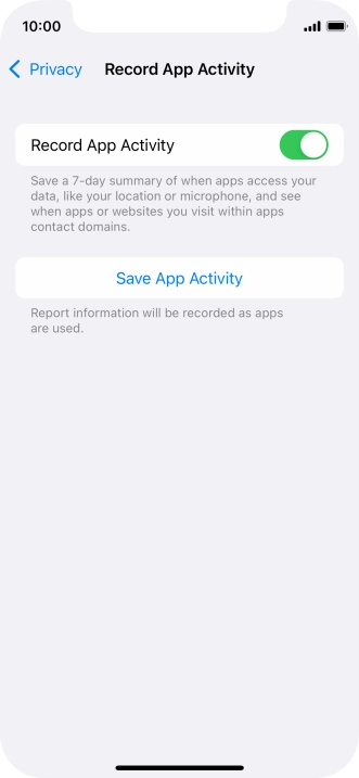 Press Save App Activity. Press Save App Activity.