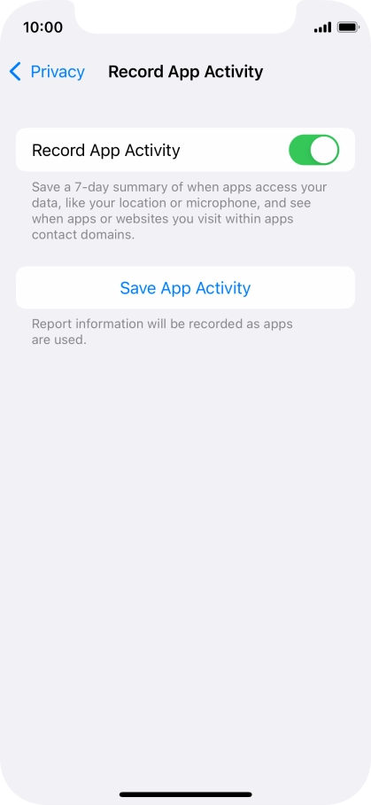 Press Save App Activity. Press Save App Activity.