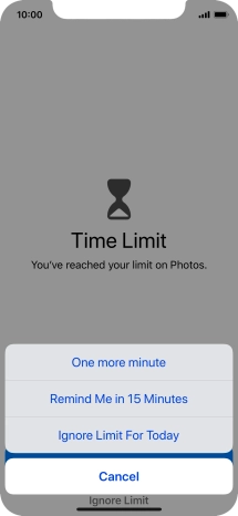 Press the required setting. Press the required setting.