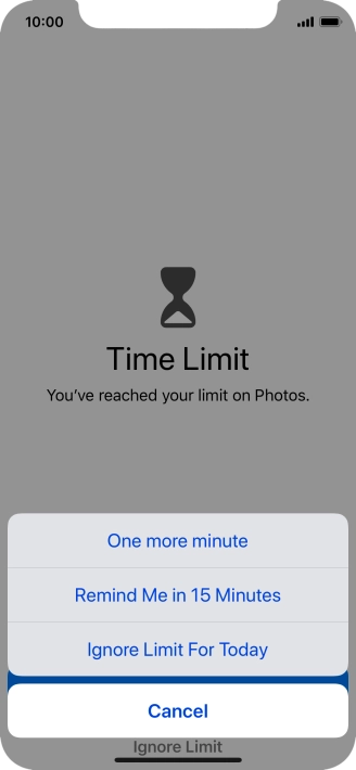 Press the required setting. Press the required setting.