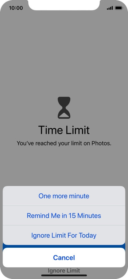 Press the required setting. Press the required setting.