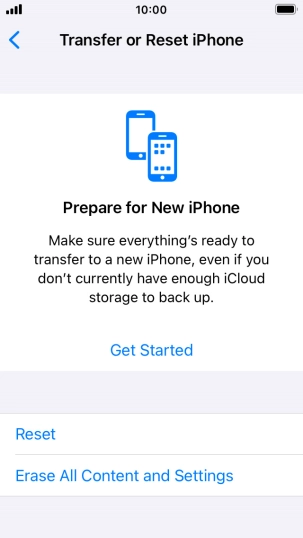 Press Reset. Press Reset.