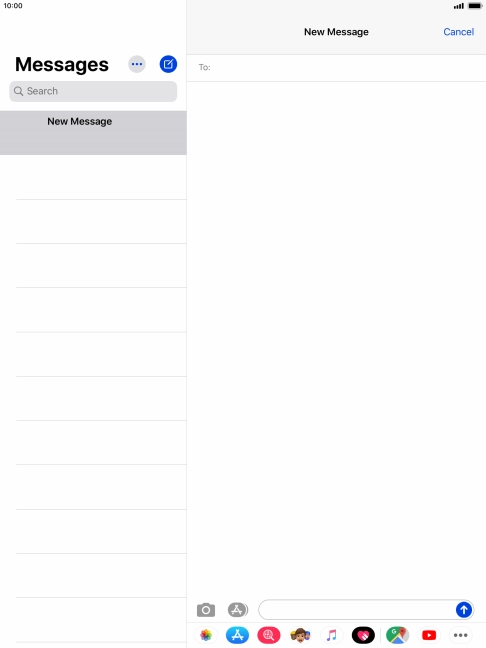 Press To: and key in the first letters of the recipient's name. Press To: and key in the first letters of the recipient's name.