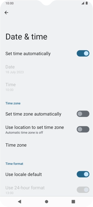 Press the indicator next to Press the indicator next to