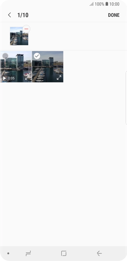 Press DONE. Press DONE.