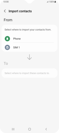 Press the name of the SIM. Press the name of the SIM.