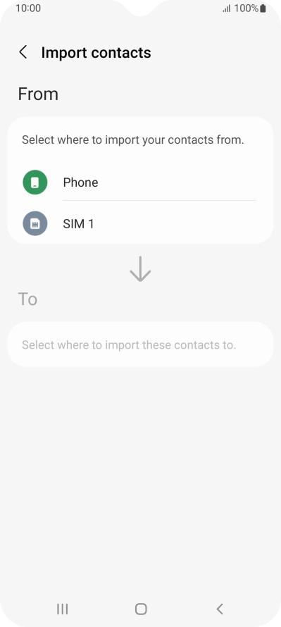 Press the name of the SIM. Press the name of the SIM.