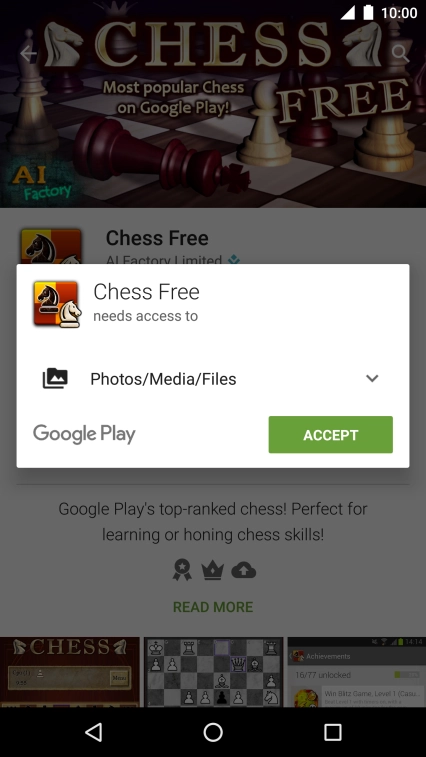 Press ACCEPT. Press ACCEPT.