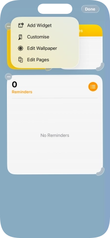 Press Add Widget. Press Add Widget.