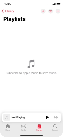 Press the new playlist icon. Press the new playlist icon.
