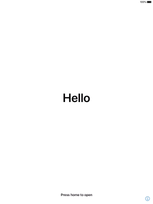 Press the Home key. Press the Home key.