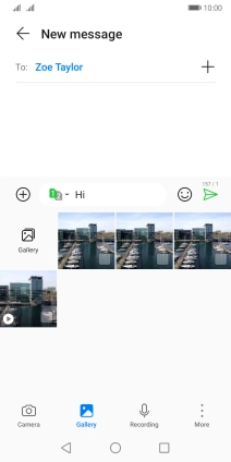 Press Gallery and go to the required folder. Press Gallery and go to the required folder.