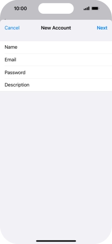 Press Description and key in the required name. Press Description and key in the required name.