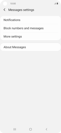 Press More settings. Press More settings.