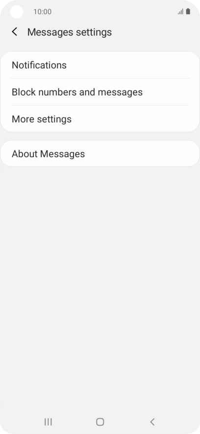 Press More settings. Press More settings.