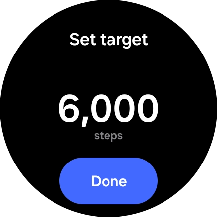 Slide your finger up or down on the screen to select the required goal. Slide your finger up or down on the screen to select the required goal.