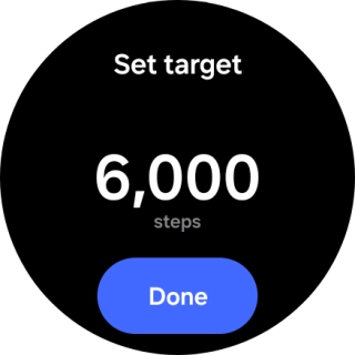 Slide your finger up or down on the screen to select the required goal. Slide your finger up or down on the screen to select the required goal.