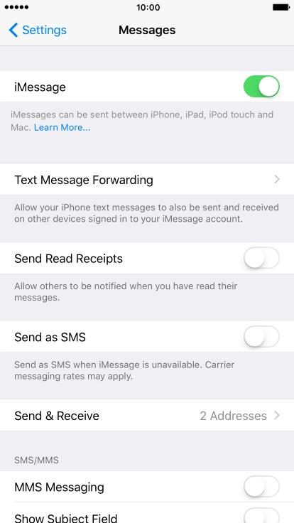 Press the indicator next to Press the indicator next to