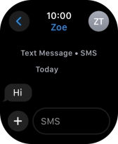 Press SMS. Press SMS.