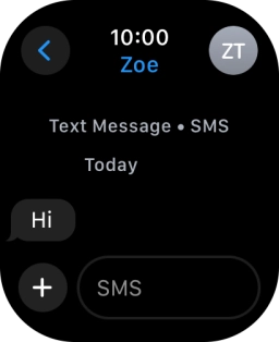 Press SMS. Press SMS.