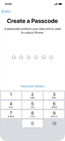 Press Passcode Options. Press Passcode Options.
