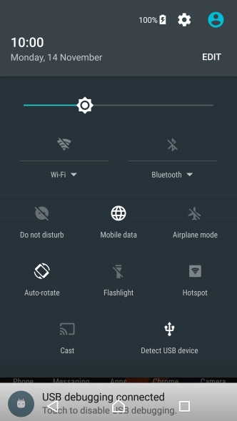 Press the settings icon. Press the settings icon.