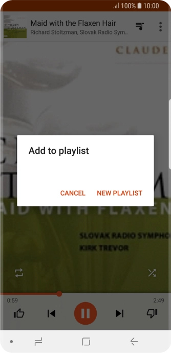 Press NEW PLAYLIST. Press NEW PLAYLIST.
