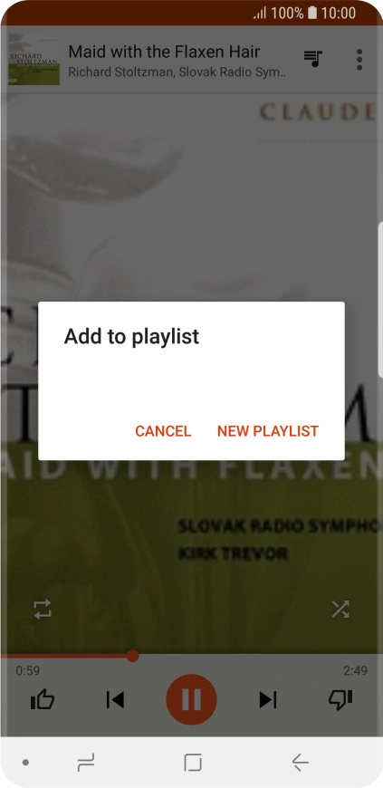 Press NEW PLAYLIST. Press NEW PLAYLIST.