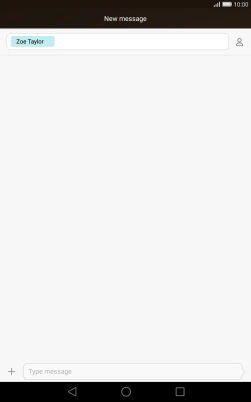 Press the text input field and write the text for your picture message. Press the text input field and write the text for your picture message.
