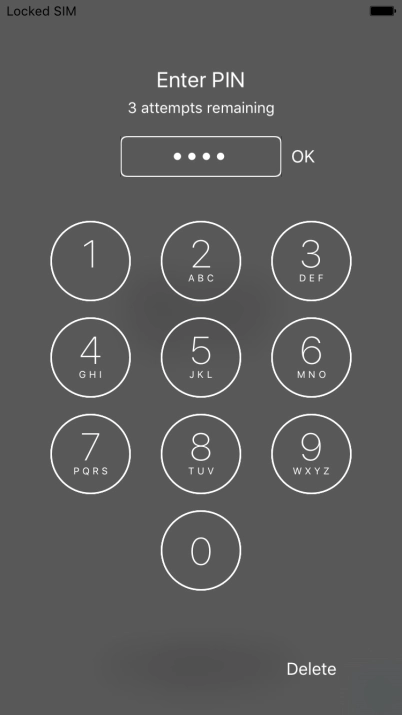 Key in your PIN and press OK. Key in your PIN and press OK.
