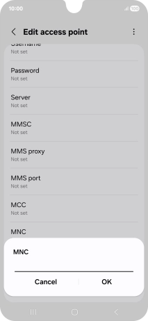 Key in 03 and press OK. Key in 03 and press OK.