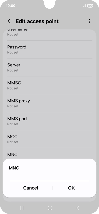 Key in 03 and press OK. Key in 03 and press OK.