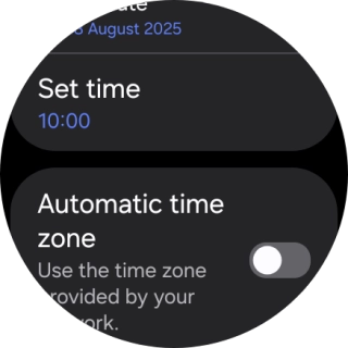 Press Set time. Press Set time.