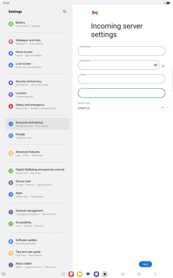 Press the drop down list below Press the drop down list below