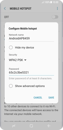 Press SAVE. Press SAVE.